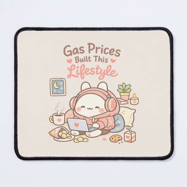 Item preview, Cozy Homebody Vibes Cute Character - Gas Prices Built This Lifestyle | Work From Home Aesthetic designed and sold by PopCulturePixel.