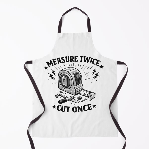 Item preview, Measure Twice Cut Once – Funny Builder Shirt, Carpenter & Handyman Tape Measure Design designed and sold by MarJul.