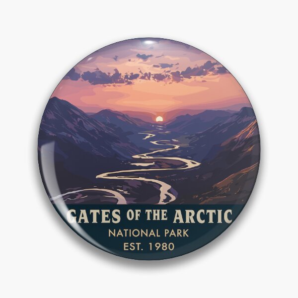 Item preview, Gates of the Arctic National Park Retro Wilderness designed and sold by Gideon Emmerich.