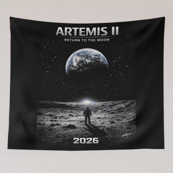 Item preview, Artemis II Return To The Moon 2026 Space Exploration Astronaut Poster designed and sold by Taniyah Gomes.