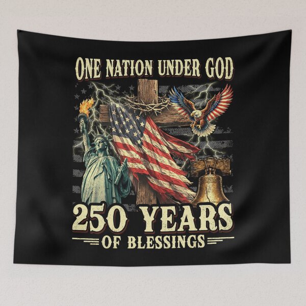 Item preview, One Nation Under God 250 Years 1776 2026 designed and sold by Patchina.