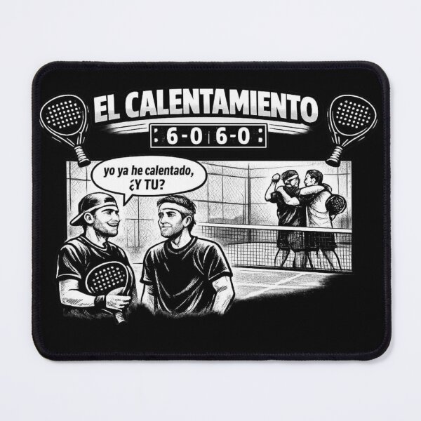 Item preview, The Warm-up 6-0 6-0 - Humorous Padel T-Shirt designed and sold by padel-MR.