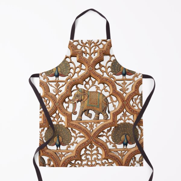 Item preview, Rajput Royal Elephant Peacock Carved Jali Art designed and sold by RajRang.