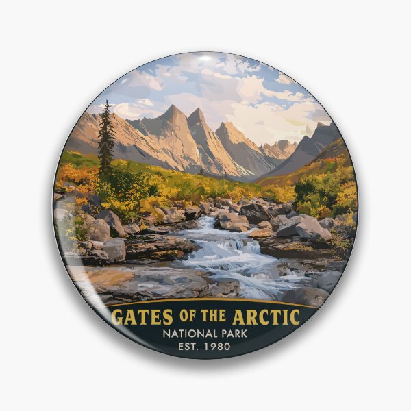 Item preview, Gates of the Arctic National Park Retro Wilderness designed and sold by Gideon Emmerich.