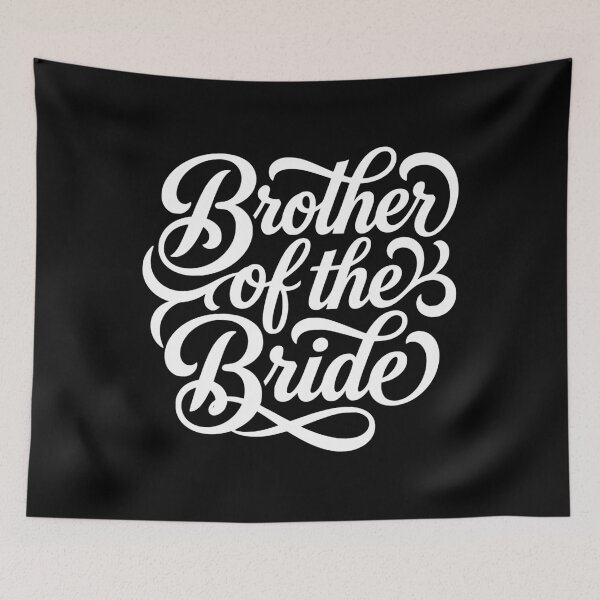 Item preview, Brother of the Bride Wedding Party Script Design designed and sold by AntiqueImages.