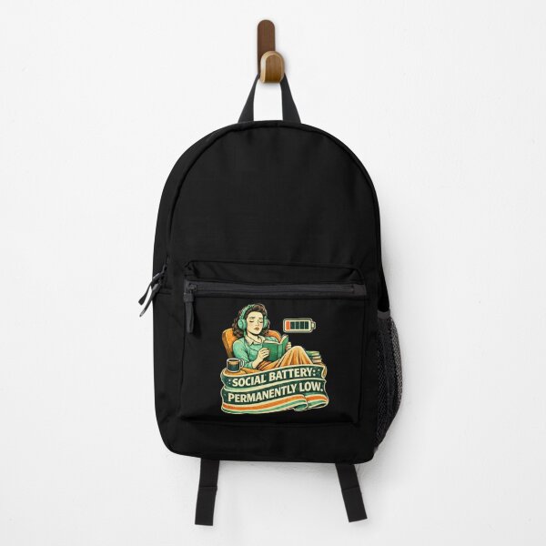 Item preview, Social Battery Permanently Low - Introvert humor designed and sold by SidTastic .