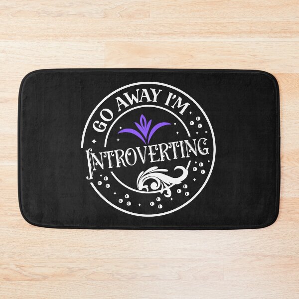 Item preview, Go Away I’m Introverting – Gentle Floral Introvert Quote designed and sold by Aquarius-club.
