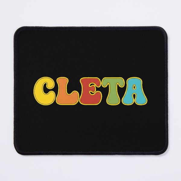 Item preview, ❤️ Cleta Personalized Name Wavy Retro Shirt, Coffee Mug, Sticker Gift designed and sold by HelixPedia.