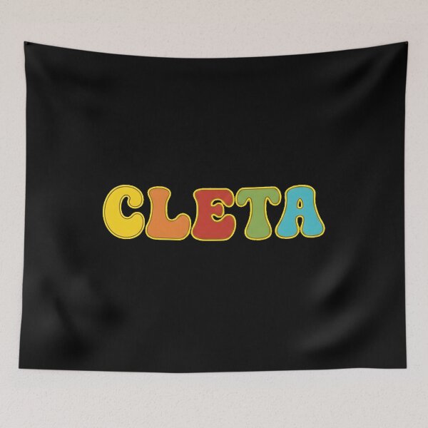 Item preview, ❤️ Cleta Personalized Name Wavy Retro Shirt, Coffee Mug, Sticker Gift designed and sold by HelixPedia.