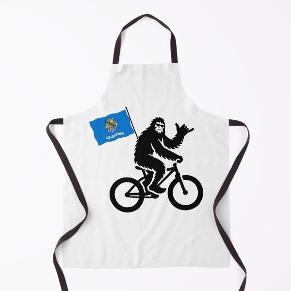 Item preview, Bigfoot Cycling Oklahoma Flag designed and sold by Esskay Designs.