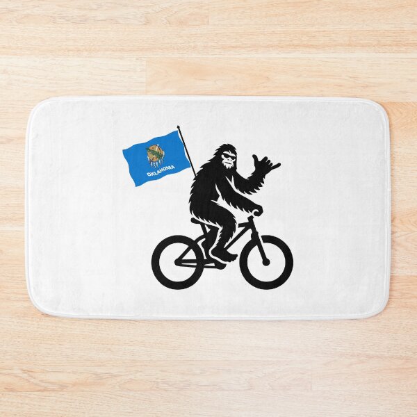 Item preview, Bigfoot Cycling Oklahoma Flag designed and sold by Esskay Designs.