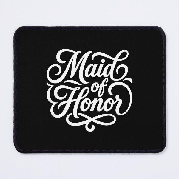Item preview, Maid of Honor Wedding Party Elegant Script designed and sold by AntiqueImages.