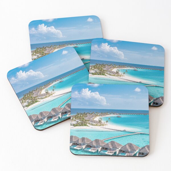 Item preview, Maldives Aerial Beach Luxury Island Ocean View Wall Art designed and sold by icemanphotos.