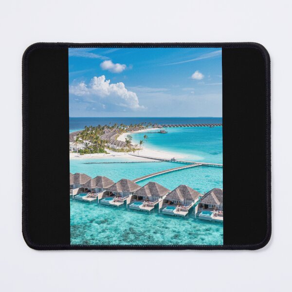 Item preview, Maldives Aerial Beach Luxury Island Ocean View Wall Art designed and sold by icemanphotos.