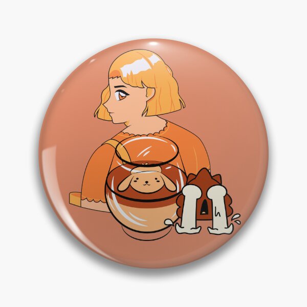 Item preview, Kawaii Dog Pudding – Aesthetic Orange Anime Dessert designed and sold by Kanniax.