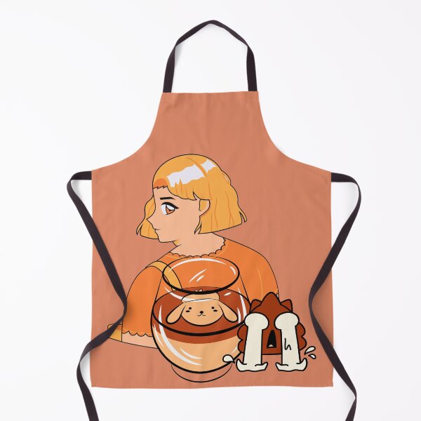 Item preview, Kawaii Dog Pudding – Aesthetic Orange Anime Dessert designed and sold by Kanniax.