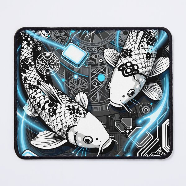 Item preview, Cybernetic Neon Koi Fish Circuitry Design designed and sold by NEOCHRONOS.