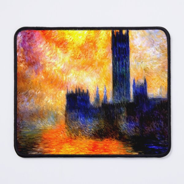 Item preview, Houses of Parliament Sun: Golden Light Breaking Through London Fog  designed and sold by artdesignsnow.