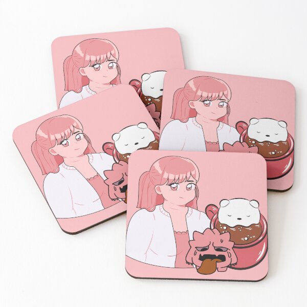 Item preview, Monday Morning Coffee Vibes – Kawaii Anime Girl & Tired Monster designed and sold by Kanniax.