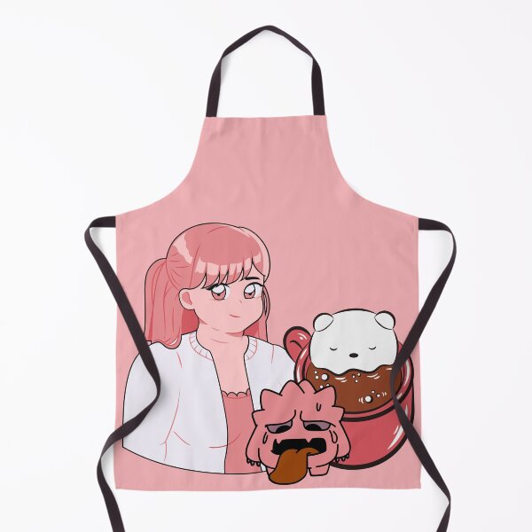 Item preview, Monday Morning Coffee Vibes – Kawaii Anime Girl & Tired Monster designed and sold by Kanniax.