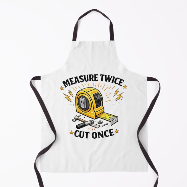 Item preview, Measure Twice Cut Once – Funny Builder Shirt, Carpenter & Handyman Tape Measure Design designed and sold by MarJul.