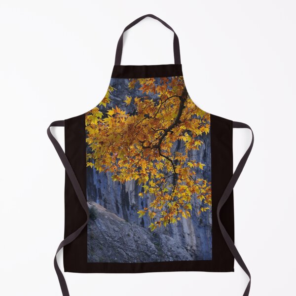 Item preview, Golden Autumn Leaves Over Rocky Cliff designed and sold by onubi.