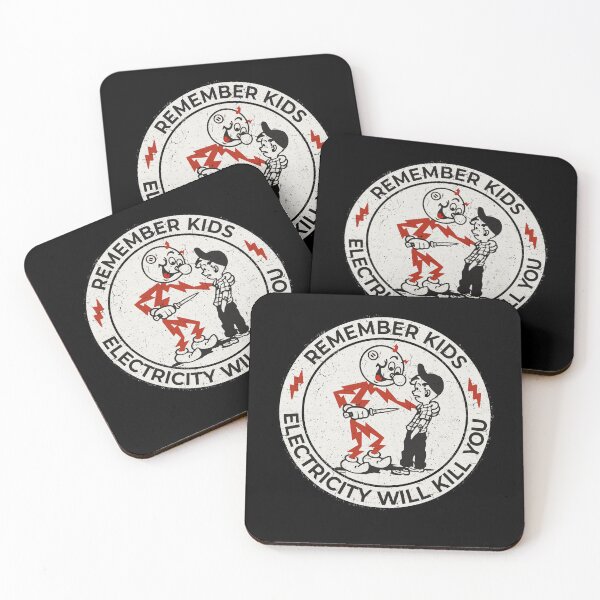 Item preview, Copy of Reddy kilowat, retro Electric Warning Cartoon, Dark Humor Distressed Mascot Graphic for Stickers, Tees and Wall Art designed and sold by CharmedVille.
