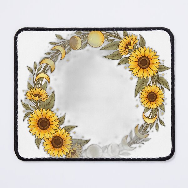 Item preview, Moon Phase Sunflower Wreath designed and sold by pumsquare.