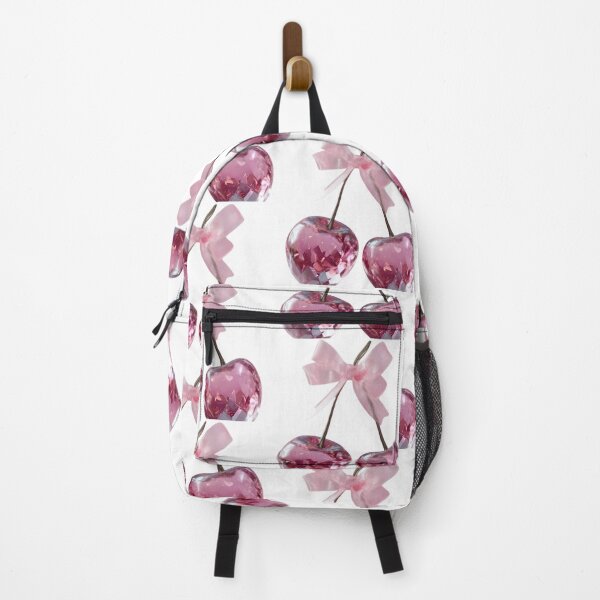 Item preview, Pink Crystalline Cherry with Bow - Coquette Aesthetic designed and sold by PoenyL1rosy.