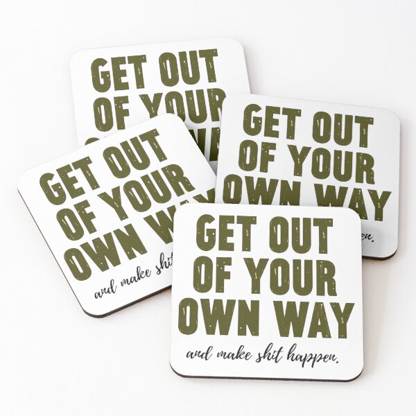 Item preview, Get Out of Your Own Way – Bold Motivational Poster for Doers designed and sold by GRITMOOD.