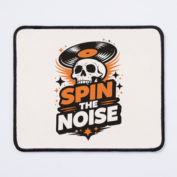 Item preview, Spin the Noise Skull Vinyl designed and sold by SnappyPNG.