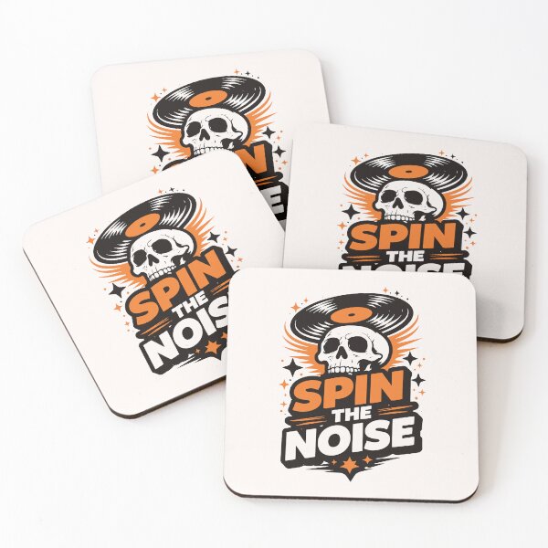 Item preview, Spin the Noise Skull Vinyl designed and sold by SnappyPNG.