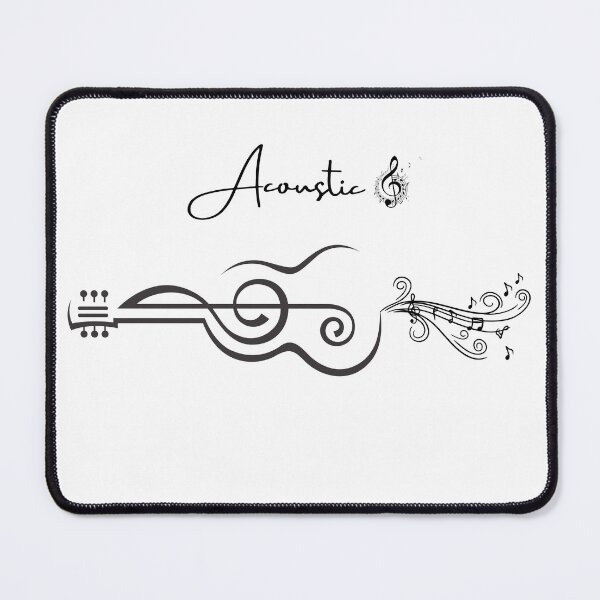 Item preview, Acoustic Guitar Melody Line Art – Minimal Music  designed and sold by BeLookU.