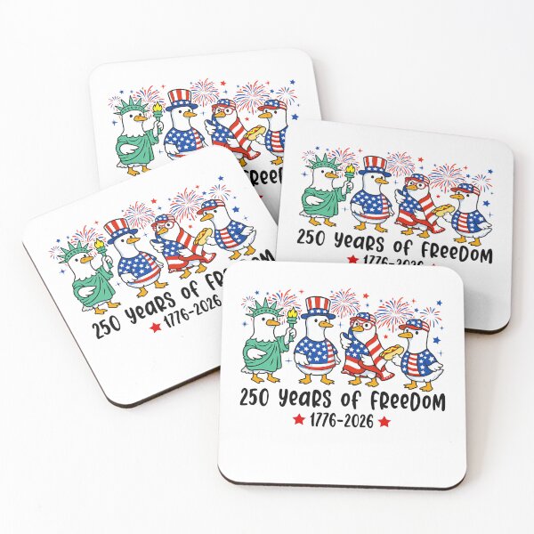 Aperçu de l'œuvre 250 ans de liberté, l'oie créée et vendue par schoolofbullies.