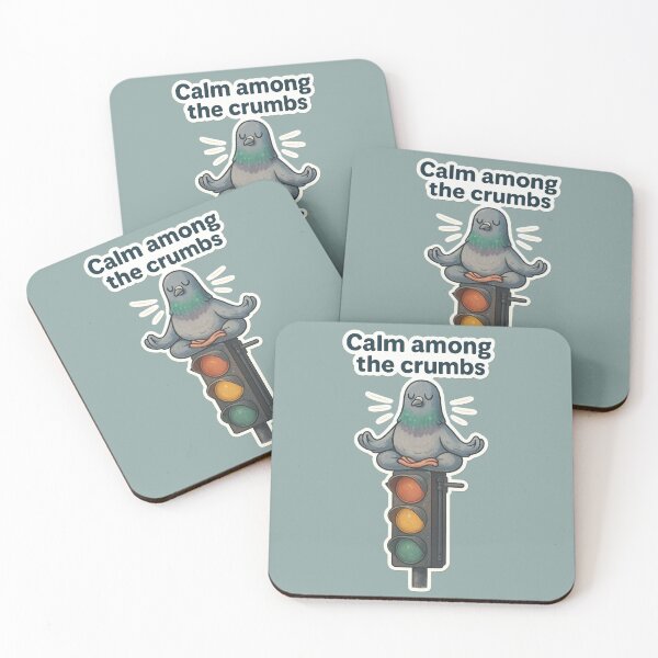 Item preview, Calm Among the Crumbs: Meditating Pigeon Design designed and sold by ChirpInc.