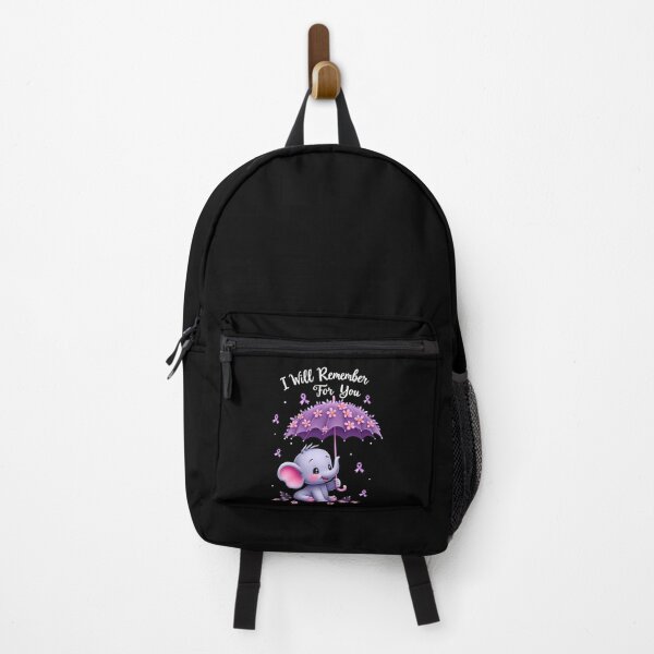Item preview, I Will Remember For You – Alzheimer's Awareness Elephant Shirt | Purple Ribbon Support Design designed and sold by TrendPrinter.