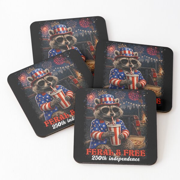 Item preview, Funny Feral Raccoon USA 250th Anniversary designed and sold by Ortigzitoun.