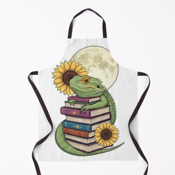 Item preview, Bookish Beardie Sunflower Stack designed and sold by pumsquare.