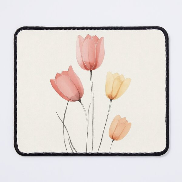 Item preview, Tulip Spring Garden | Soft Floral Minimalism | Botanical Aesthetic Design   designed and sold by YvkafromPoland.