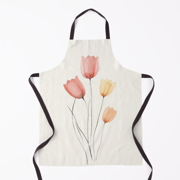 Item preview, Tulip Spring Garden | Soft Floral Minimalism | Botanical Aesthetic Design   designed and sold by YvkafromPoland.