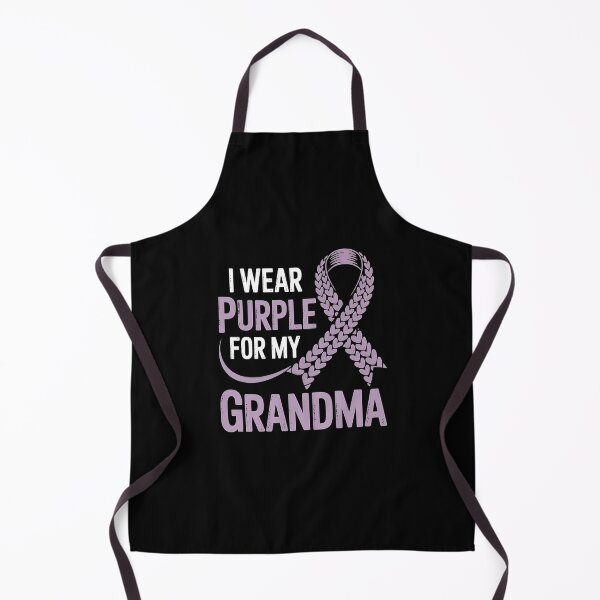 Item preview, I Wear Purple for My Grandma – Alzheimer's Awareness | Purple Ribbon Support designed and sold by TrendPrinter.