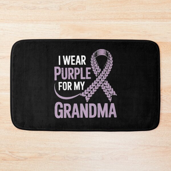 Item preview, I Wear Purple for My Grandma – Alzheimer's Awareness | Purple Ribbon Support designed and sold by TrendPrinter.