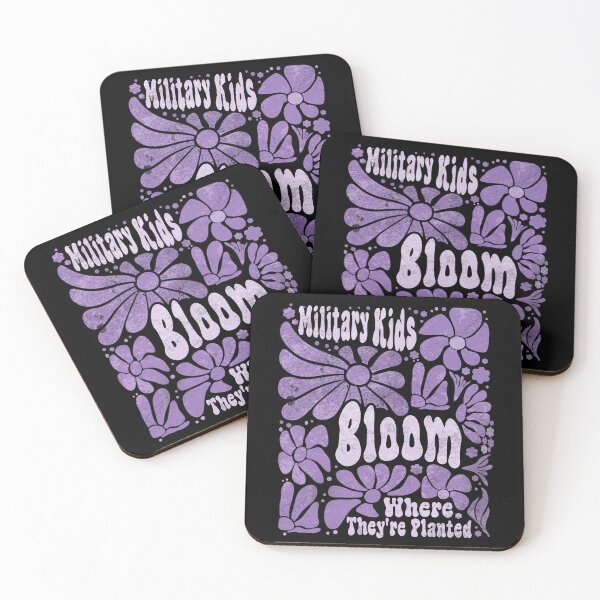 Item preview, Military Kid Dandelion Bloom Where They're Planted Purple Up designed and sold by schoolofbullies.