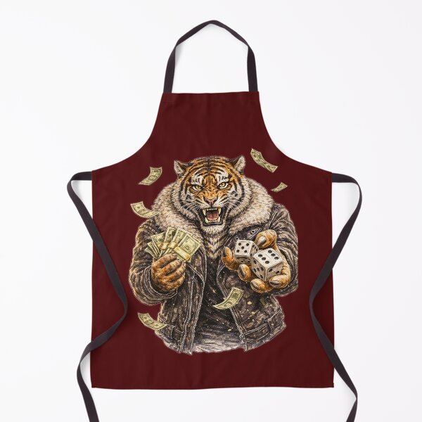 Item preview, Tiger High Stakes Sticker – Gambling Money Street Animal Art designed and sold by Felixuss.