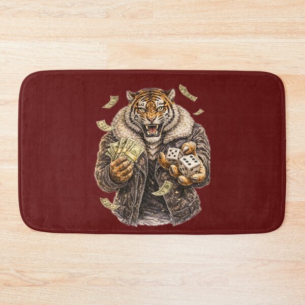 Item preview, Tiger High Stakes Sticker – Gambling Money Street Animal Art designed and sold by Felixuss.