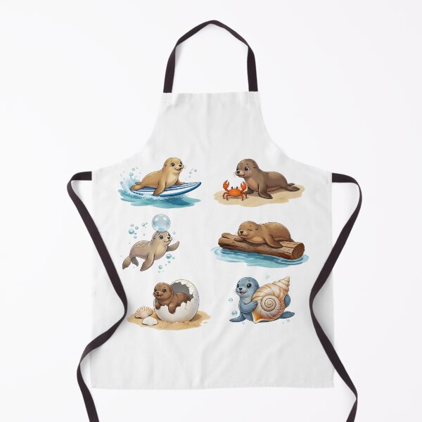 Item preview, Cute Seal Ocean Animals Cartoon Kawaii Marine Life designed and sold by JessArty ⭐⭐⭐⭐⭐.