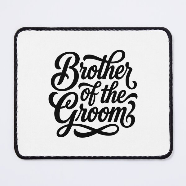 Item preview, Brother of the Groom Wedding Party Script Design designed and sold by AntiqueImages.