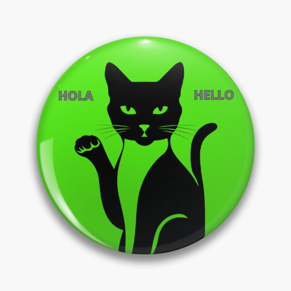 Artikelvorschau, Winkende Katze: Katzencharmant mit „Hallo“ und „Hallo“ entworfen und verkauft von Bittor18.