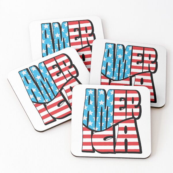Item preview, Patriotic USA Flag Lettering Bold American Pride designed and sold by SaltCreatives.