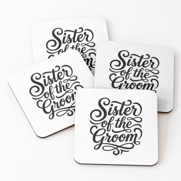 Item preview, Sister of the Groom Wedding Party Script Design designed and sold by AntiqueImages.